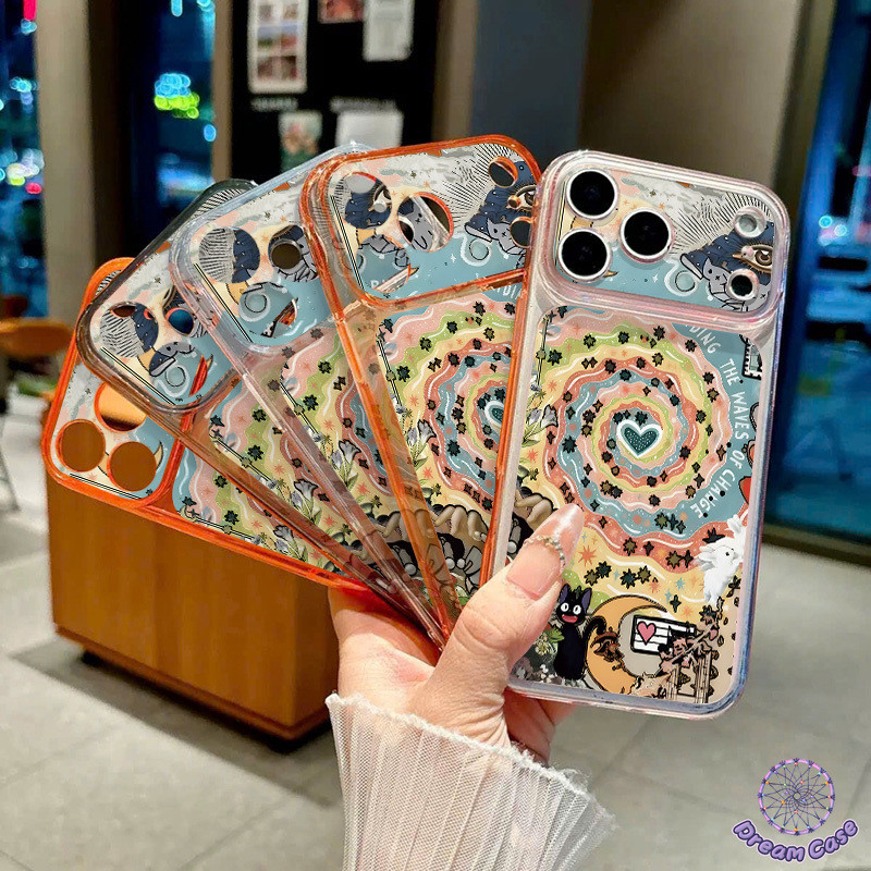 เคสโคโรนิ่งอ่อน ลายศิลปะ คู่รัก มินิมอล เข้ากันได้กับIPhone 17 Air 13 16 15 11 12 14 Pro Max 16 14 15 Plus