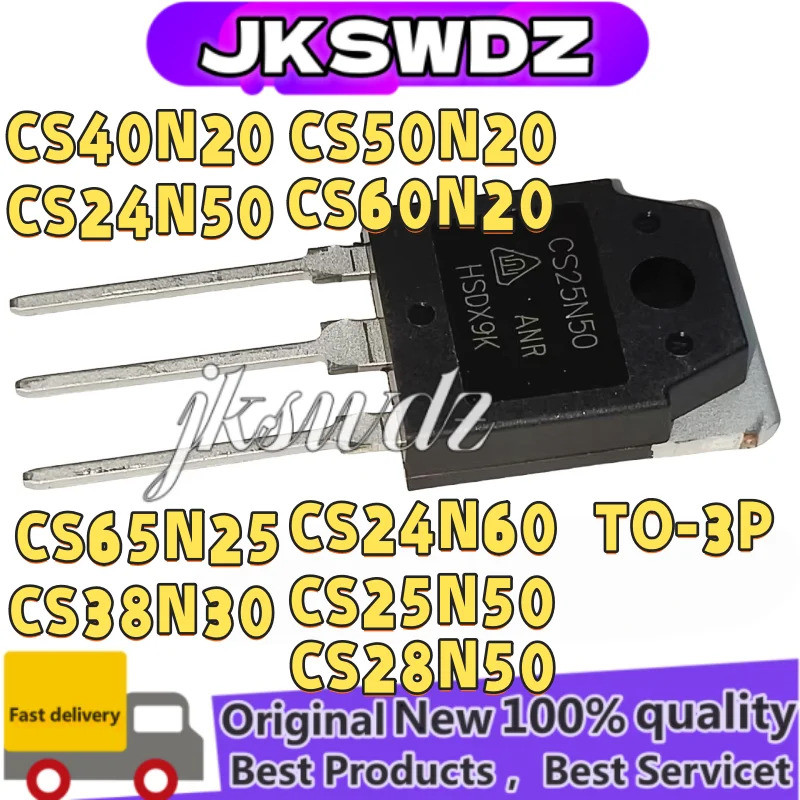 1-5PCS CS24N50 CS24N60 CS25N50 CS28N50 CS38N30 CS40N20 CS50N20 CS60N20 CS65N25 TO-3P ทรานซิสเตอร์ mo