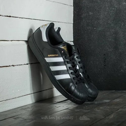 Clover Superstar Foundation สีดําสีขาว Shell Toe ผู้ชายผู้หญิงรองเท้าผ้าใบ B27140