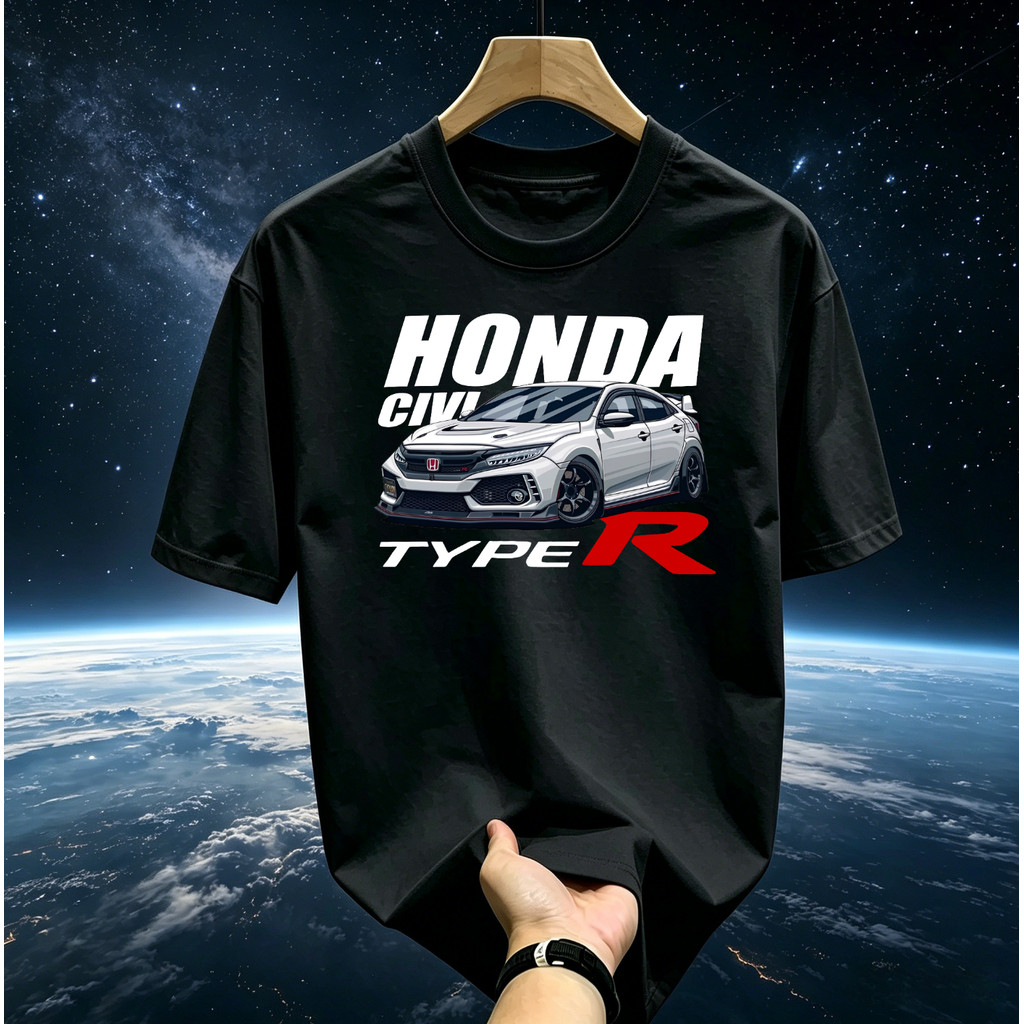 เสื้อยืดแขนสั้น Honda Civic Type R สไตล์Performance