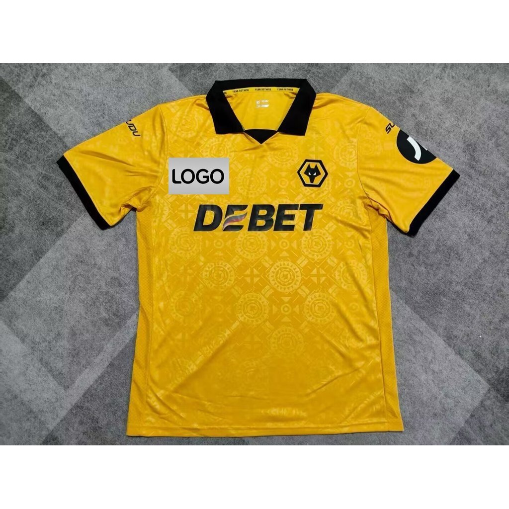 2025-26 Wolves Home Jersey พัดลมรุ่นที่กําหนดเองชื่อและหมายเลข AAA + คุณภาพระดับพรีเมียม Breathable 