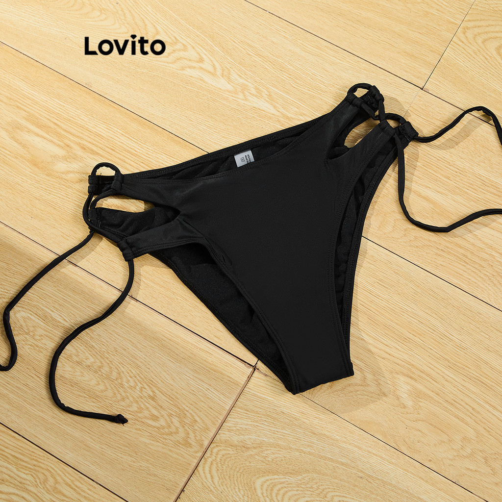 Lovito بيكيني شبكي بألوان متباينة سريع الجفاف — صورة 6