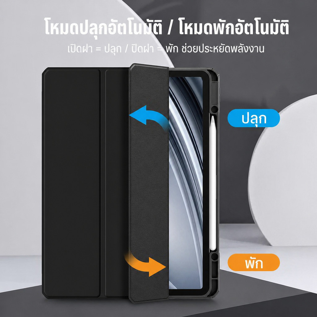 ใหม่🌟เคสไอแพด สำหรับ iPad Pro11 Air4/5/6/7 gen10/11 ​​9.7 gen7/8/9 Case ฝาครอบอะคริลิคใส เคส gen5/6 รูปที่ 6