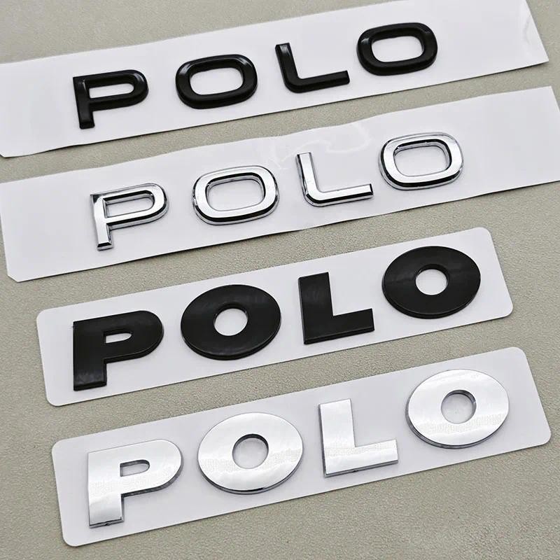 3D ABS โลโก้ Polo ตัวอักษร Badge รถด้านหลังสติกเกอร์สัญลักษณ์สําหรับ Volkswagen VW POLO 4 5 6R 6C 6N