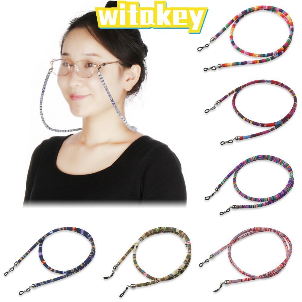 WITAKEY สายคล้องแว่นตากันแดดและแว่นสายตาแบบโซ่อันทันสมัย ป้องกันการหาย
