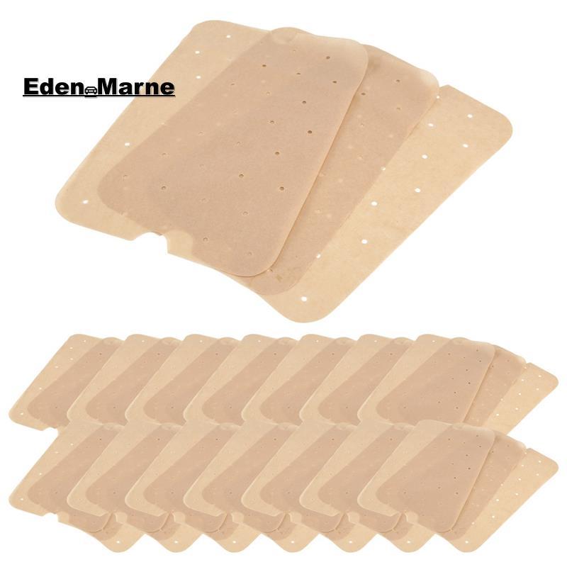 [Eden_Marner]กระดาษทอดอากาศ 100 ชิ้น Air Hole Air Fryer Parchment กระดาษซับสําหรับ Foodi สมาร์ท FG55