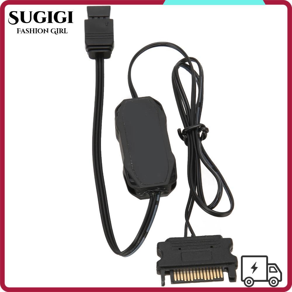 SUGIGI ARGB PC Fans Controller Kit, 5V 3Pin Fan Controller, Mini ขนาดควบคุมด้วยตนเองหลายโหมดแสง Bar 