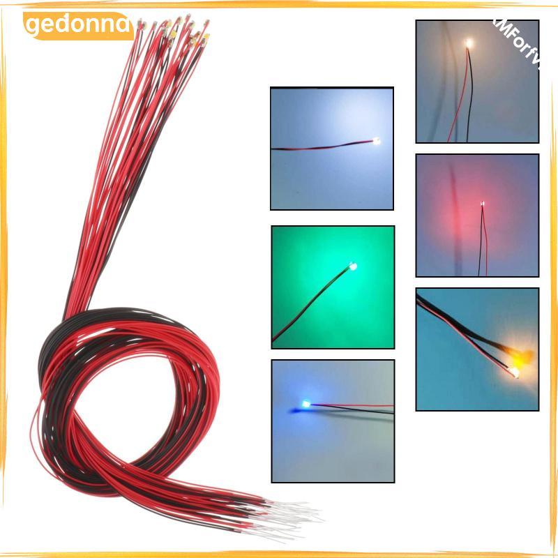 [gedonna] 10/Set Model Train Train Wired LED Light สนามหญ้า Street Landscape 3V Lamppost