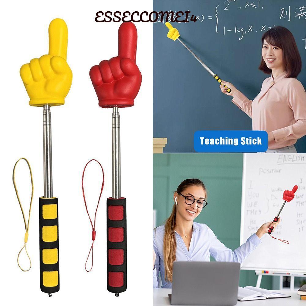 ไม้การเรียนการสอน ESSECCOMEI4, นิ้วออกแบบสแตนเลสนิ้วแท่งอ่านหนังสือ, Professional Telescopic Rod เครื่องมือการสอนครู