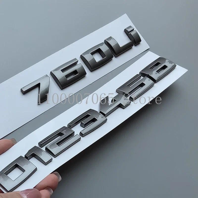 Glossy เหล็กสีเทา M Series ABS bond ตัวอักษรรถสติกเกอร์สัญลักษณ์สําหรับ M140i M240i M320i M340i M530