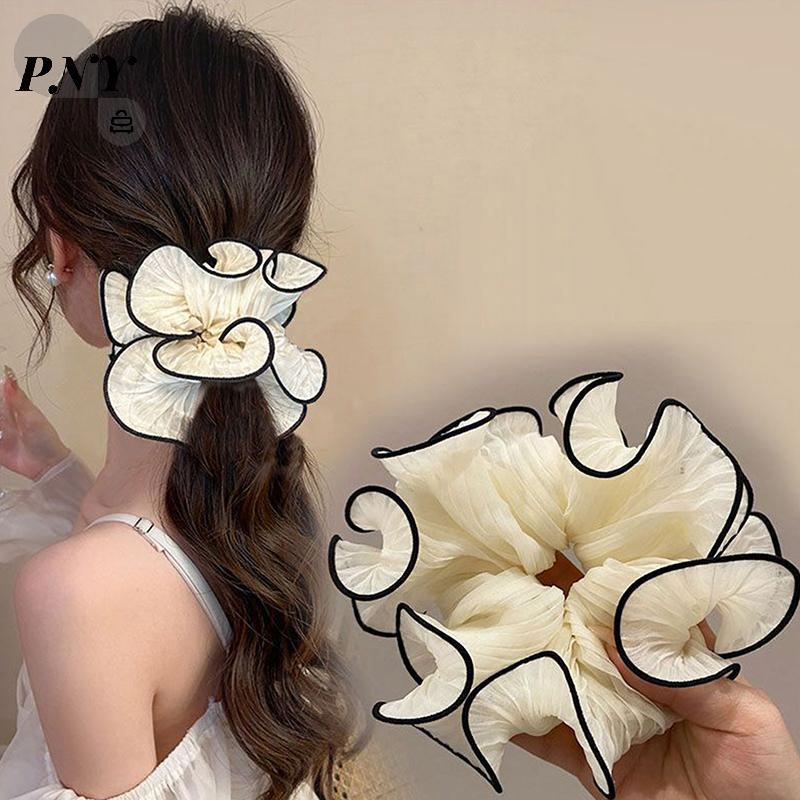 [PNY] แฟชั่นอารมณ์ Scrunchies สําหรับผู้หญิงสาวสง่างามอเนกประสงค์ยางรัดเชือกผมหวานเครื่องประดับผมที่