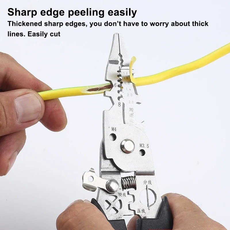 Wire Stripper Wire Stripper Separator สําหรับไขลานตัดคีมปอกสายไฟช่างไฟฟ้าคีม Allen ประแจ