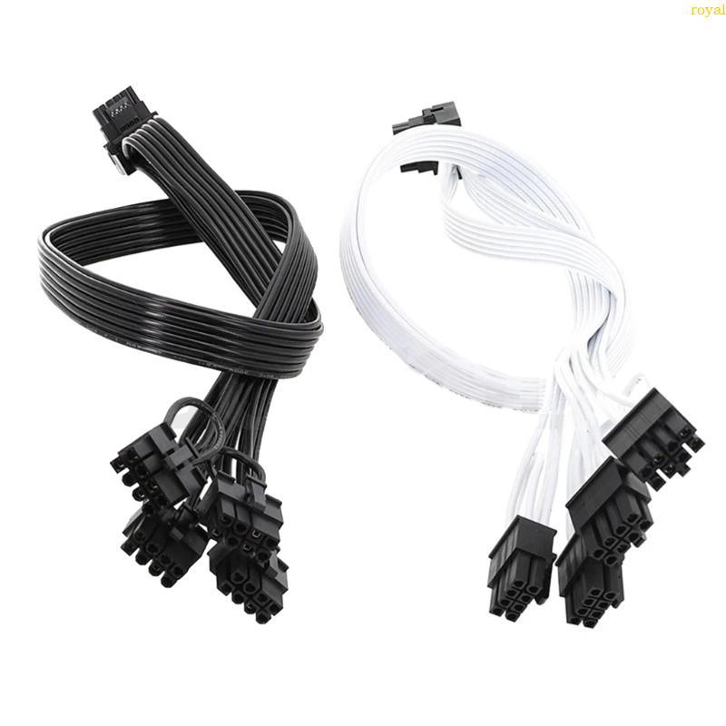 (ส่วนลดสูง)oyalking.th PCIE 5 0 8pin ถึง CPU 16Pin ชายสายไฟสําหรับ Corsair HX1200I HX1000I