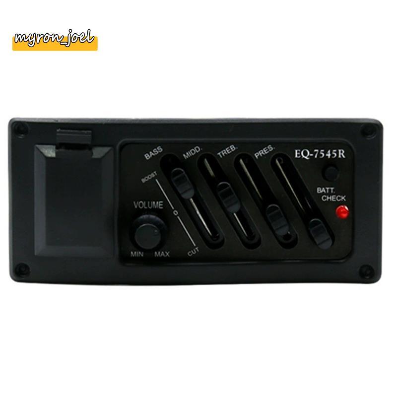 EQ 7545R Equalizer Tuner กีตาร์อะคูสติก Preamp เครื่องขยายเสียงปรับ EQ Equalizer