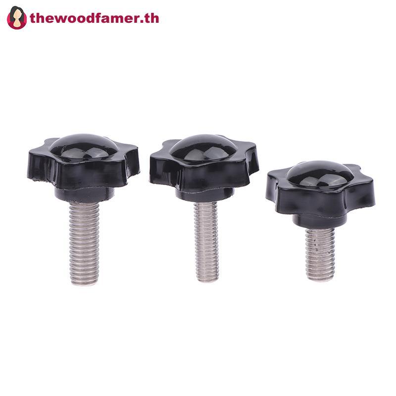 Well 2PCS M6 M8 M10 38 # ด้าย Star Clamping Bolt Knob Bakelite พลาสติกจับสกรู TH