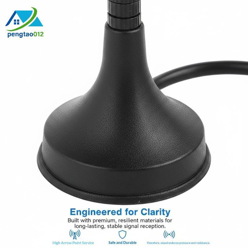 Pengatao12 เสาอากาศ HDTV ในร่มระยะไกล 25DB 30dBi ดิจิตอล DVBT TV 50 Miles Freeview Aerial สําหรับวัน
