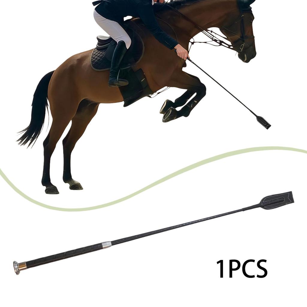 [txejgi] Horse Whip Riding Crop Black Horse Training Tool สําหรับอุปกรณ์ขี่ม้าและทุกวันระดับมืออาชีพ