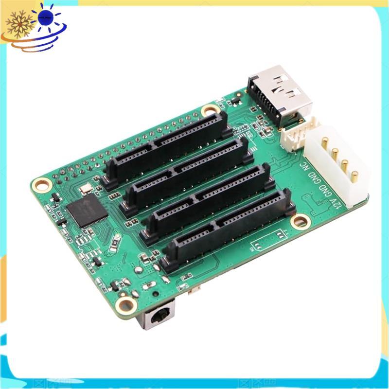 [Xenia] SATA HAT SATA BOARD สูงสุด 5X SATA Disks HAT สําหรับ 5 และ Rock Pi SBCs,Mini NAS Server, คอม