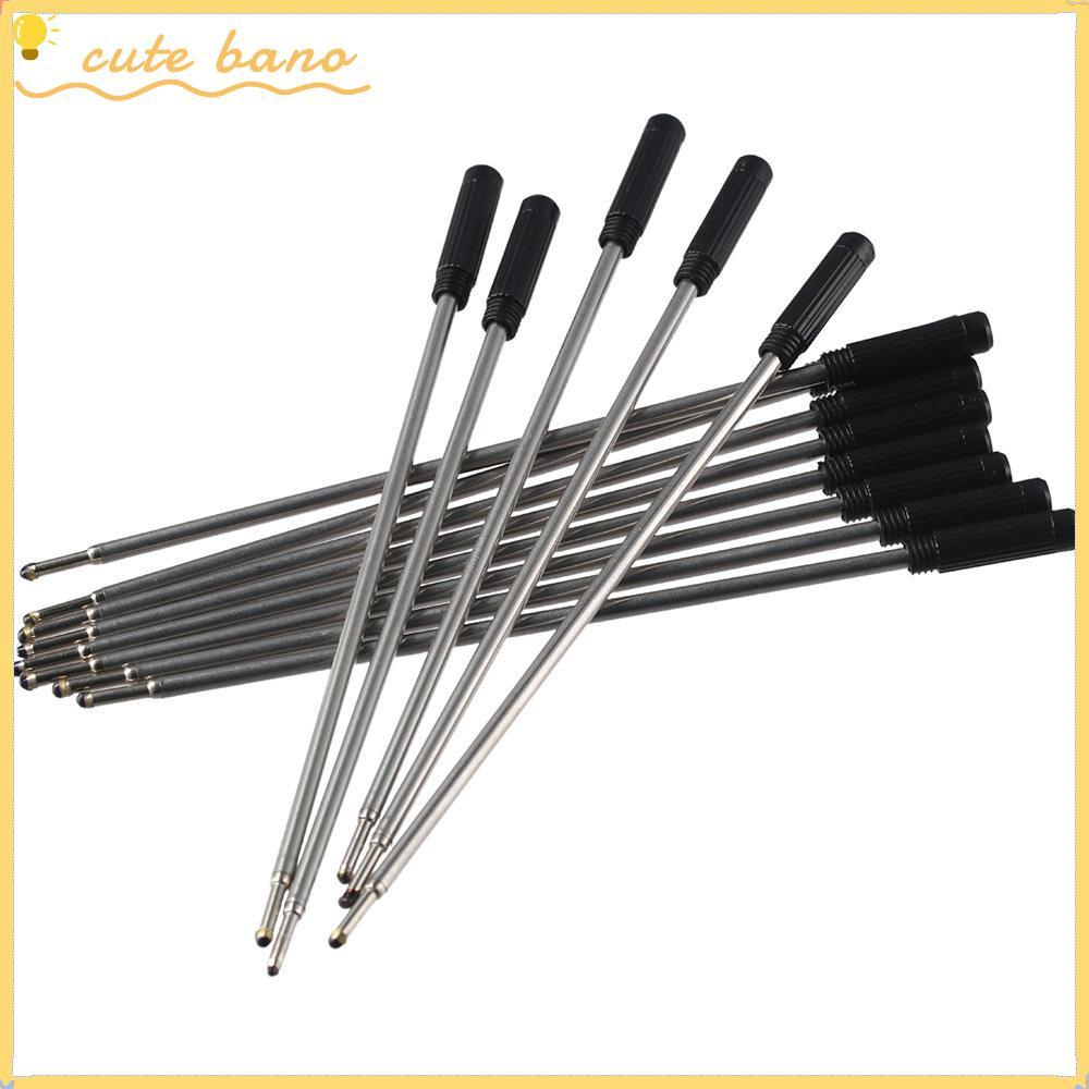 BANO ไส้ปากกา Cross 20 ชิ้น, หมึกสีดําที่รองรับสีดํา, ไส้ปากกาลูกลื่นโลหะที่ทันสมัยสํานักงาน