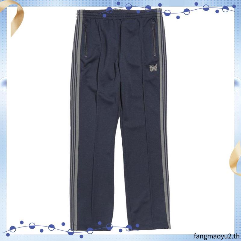 Kz9l Needles Track Butterfly Pants Men's Embroidered Casual Straight Pants Fashion Brand All-Matchi