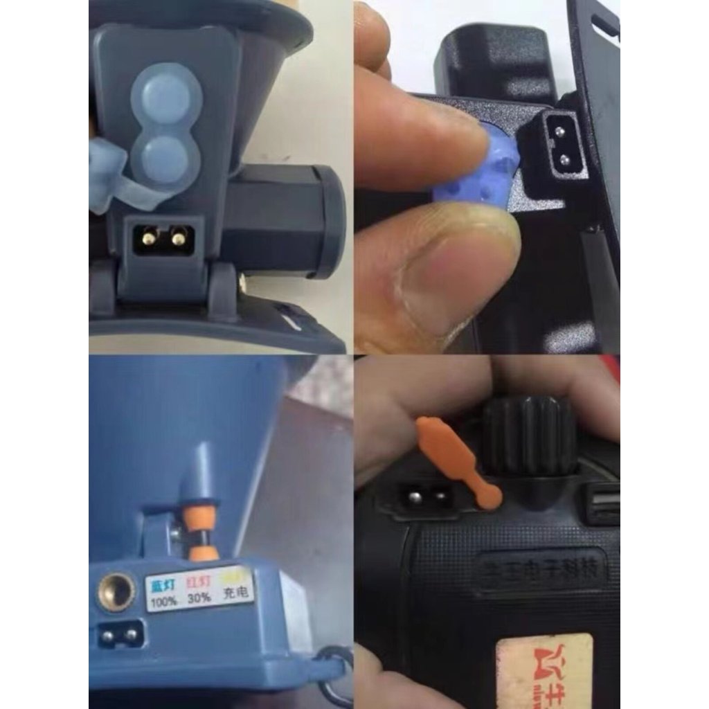 Niuwang ไฟหน้าสมาร์ทสายชาร์จ Dual Hole A2 Q2 Q13 A9 Q7 Q5 Q17 แบบพกพารอบรูไฟฉาย