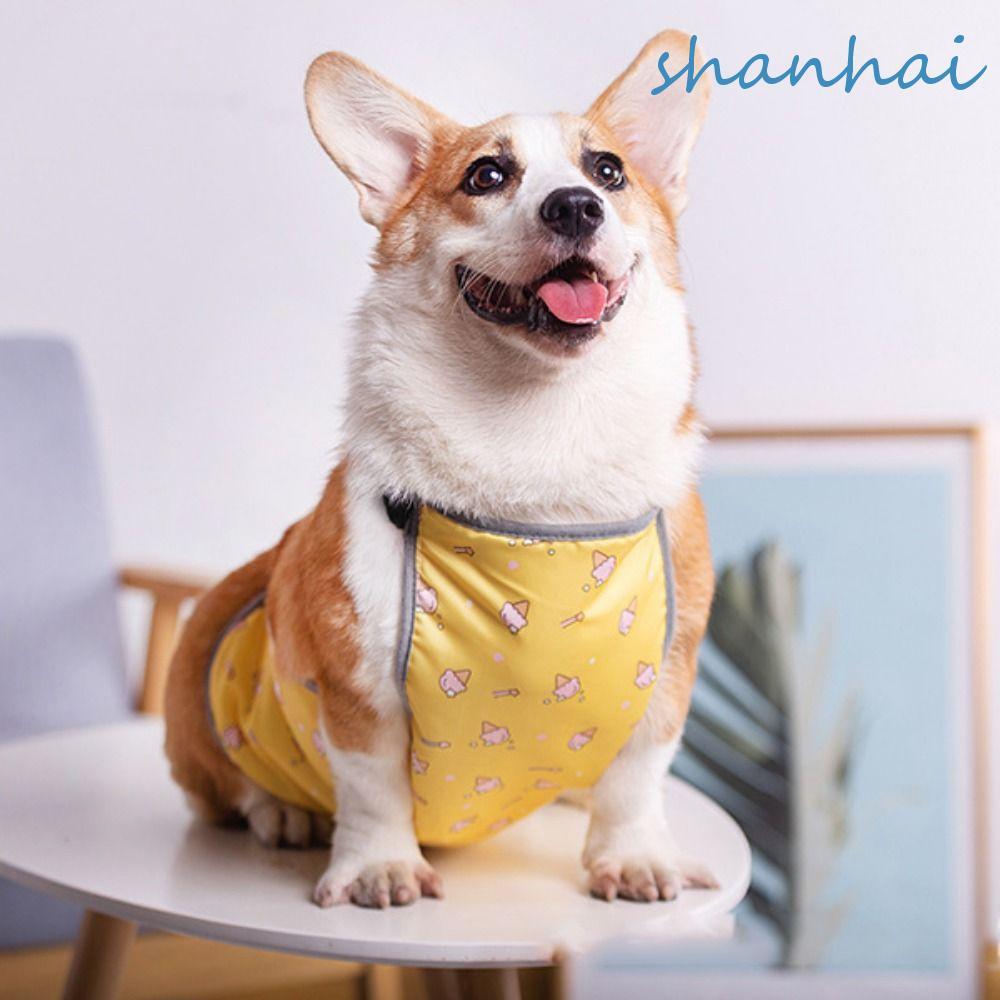 SHANHAI แถบรัดหน้าท้องสําหรับสุนัข ชุดป้องกันสกปรก ระบายอากาศ กันน้ํา ฆ่าเชื้อแมว|การป้องกันการป้องกัน