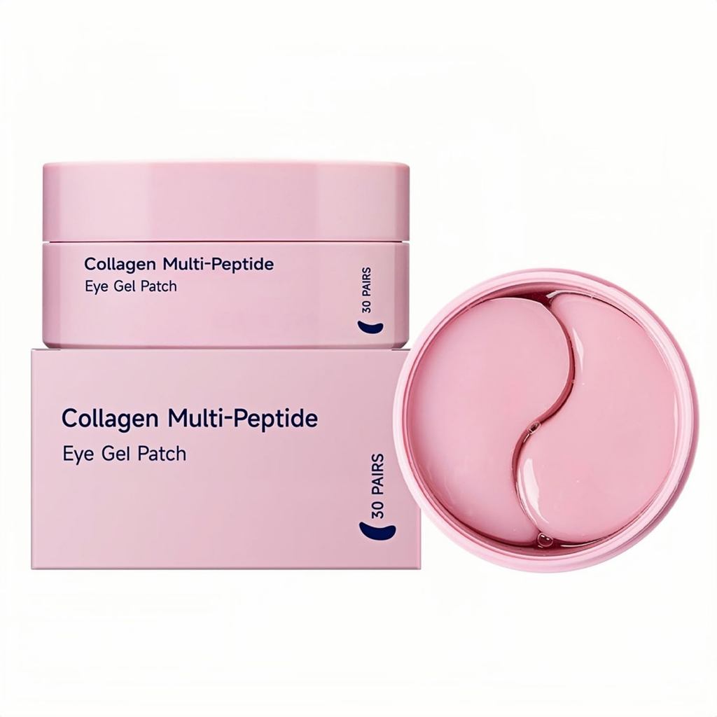 แผ่นแปะตาคอลลาเจน แผ่นแปะตาเปปไทด์ - 30 คู่ แผ่นแปะใต้ตาคอลลาเจน | 15-Min Hydrating Hydrogel Eye Mas