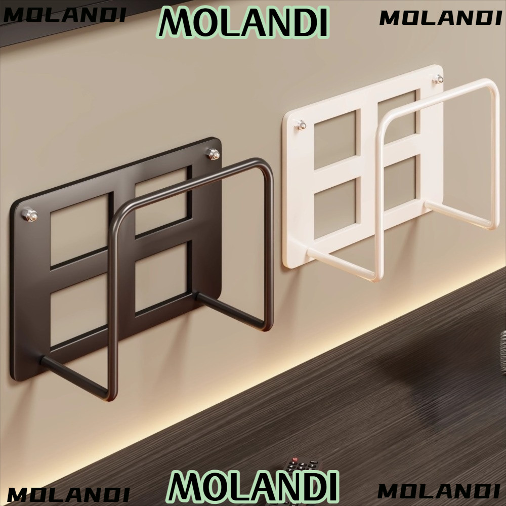 MOLANDI ที่วางเราเตอร์, ชั้นวางกล่องเก็บกล่องรับสัญญาณโลหะติดผนัง, ชั้นวางเราเตอร์อเนกประสงค์ประหยัดพื้นที่ที่ใช้งานได้จริงโฮมออฟฟิศ