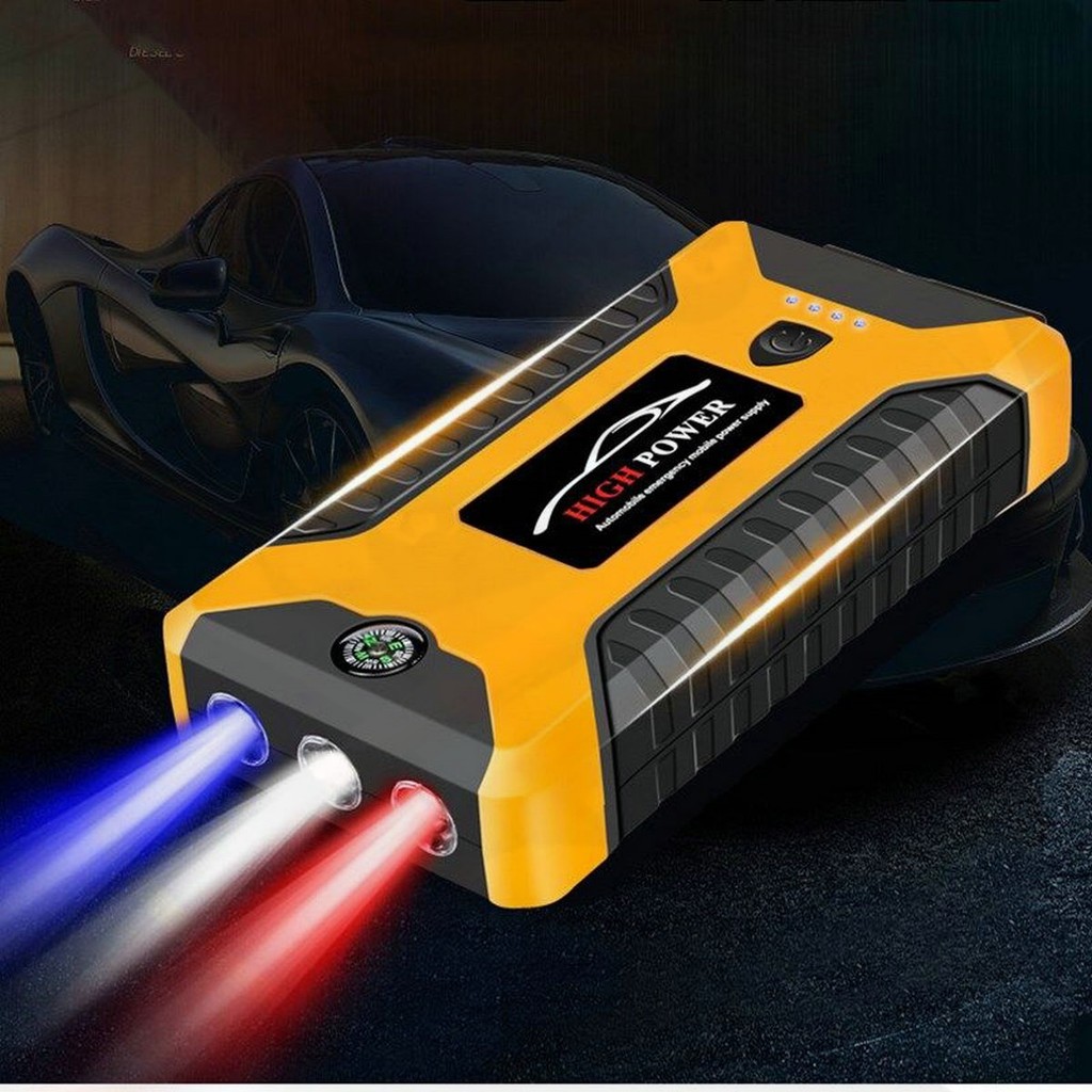 แบตเตอรี่ฉุกเฉิน 99800mAh พ่วงรถได้ทันที ชาร์จมือถือได้ 12V
