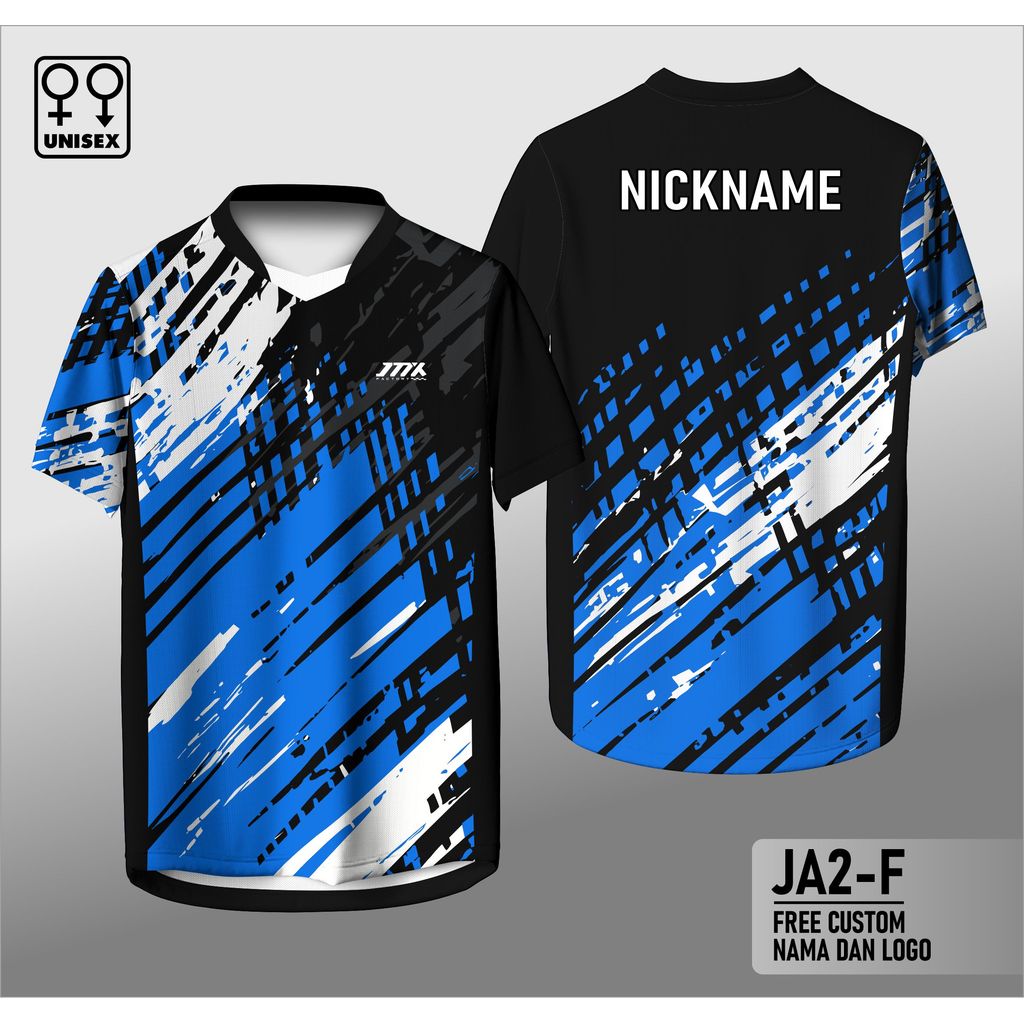 แบดมินตันวอลเลย์บอลเทนนิสฟุตซอลวิ่ง Padel JMX เสื้อกีฬาแขนสั้นฟรีชื่อที่กําหนดเอง/โลโก้ JA2-F