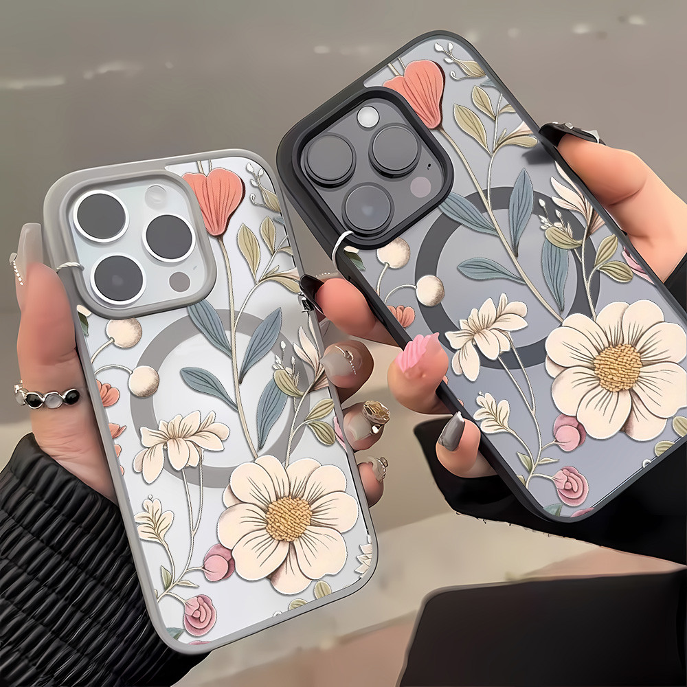 Magnetic Silicone Matte เคสทรศัพท์ For Samsung A06 A07 A57 5G A17 A37 A55 A56 A54 A16 A15 A36 A35 A26 เคสโทรศัพท์มือถือ
