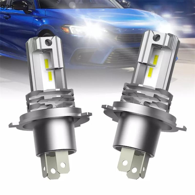 Nuannuaa 2 ชิ้น Hucker 9003 LED Hi/Lo High และ Low Beam คอเต่า Canbus ไฟหน้าสําหรับ Audi Honda VW To