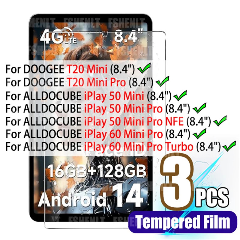 ป้องกันหน้าจอสําหรับ 8.4 นิ้ว ALLDOCUBE iPlay 50 Mini/Mini Pro/Mini Pro NFE/ iPlay 60 MiNi Pro/Turbo