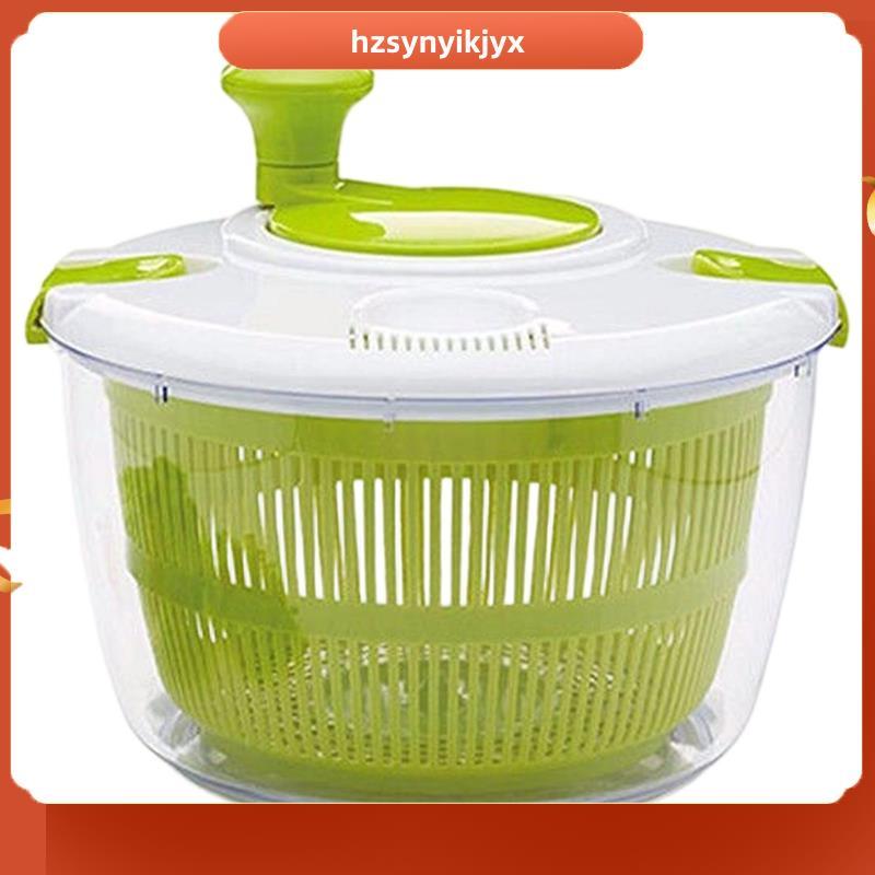 hzsynyikjyxสลัดความจุขนาดใหญ่ Spinner-5 Quarts, ล้าง, หมุน & แห้งสําหรับผักผลไม้, สลัด