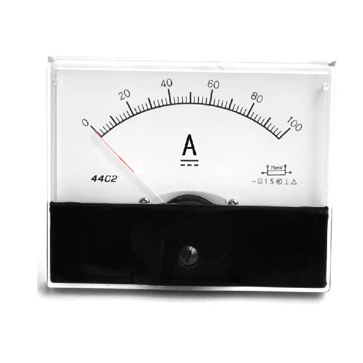 FZ44C2-A แอมป์มิเตอร์ DC แบบอะนาล็อก 1mA,2mA,5mA,10mA,20mA,30mA,50uA,100uA