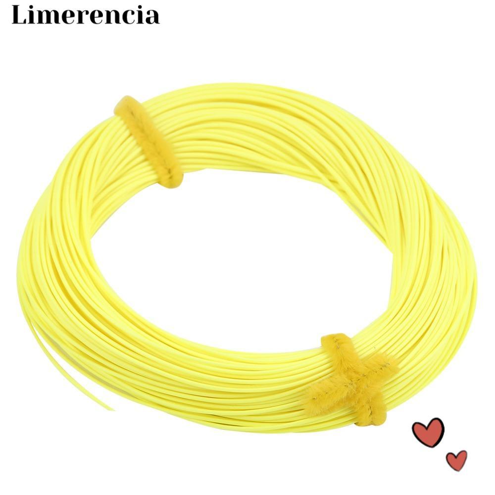 LIMERENCIA Fly Fishing Line, 100FT Nylon Floating Fly Fishing Line, ทนทานพร้อมห่วงเชื่อม 4F,5F,6F,7F