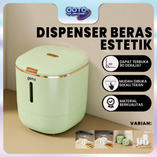Goto Suki Dispenser Tempat Penyimpanan Wadah Beras 10 5 Kg Aesthetic