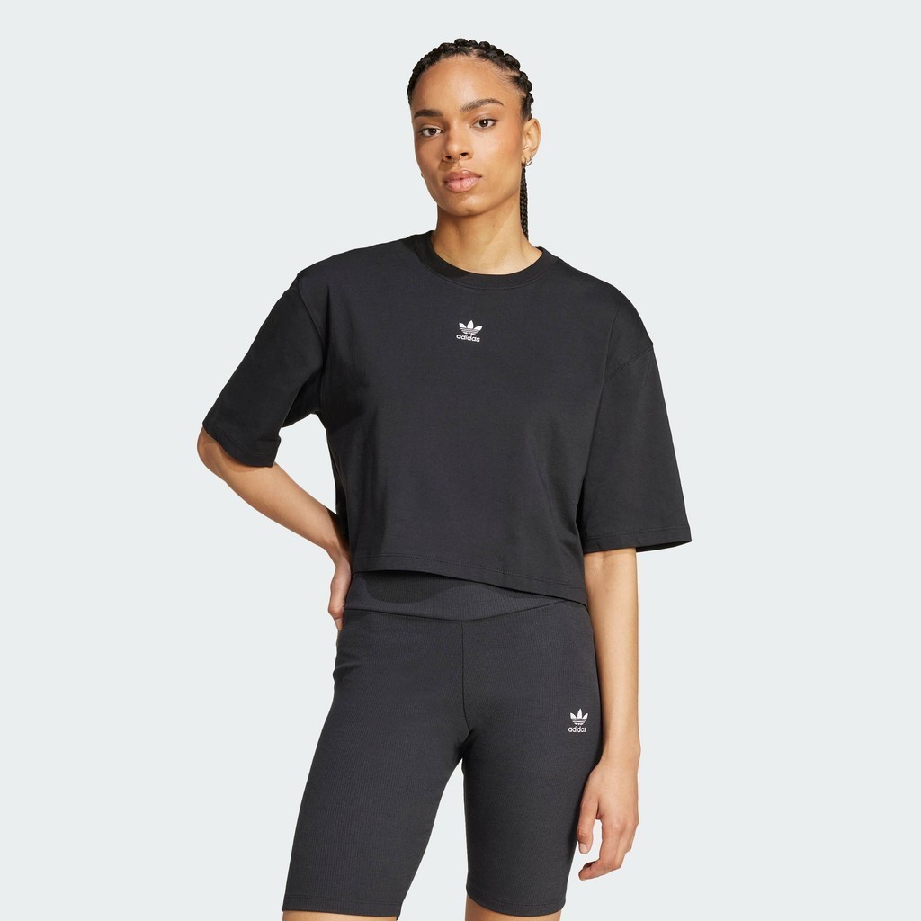 adidas Lifestyle Essentials Crop Tee Women Black IW5706