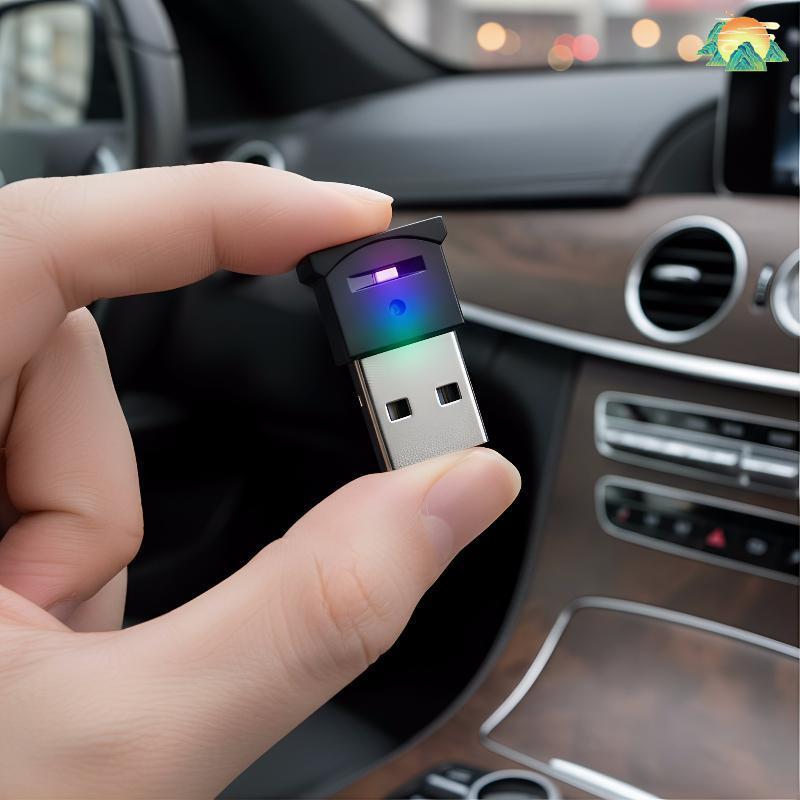 [TO] USB Mini LED Neon Bulb ไฟภายในรถสําหรับแดชบอร์ดโดม หลากสี Ambient Mood Lighting TH