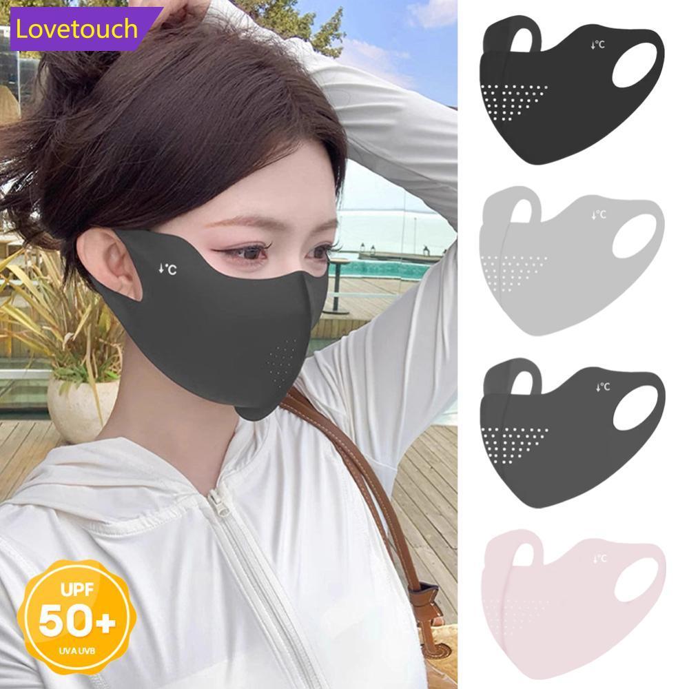 LOVETOUCH Breathable ผู้หญิงฤดูร้อน UV Protection Face Mask Ice Skin Cover กลางแจ้ง Wrap Cover กีฬาข