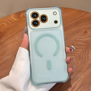 สําหรับ Honor 600Pro 600 Pro 2026 Magnetic Matte Clear เคสโทรศัพท์ปลอกนุ่ม Honor600Pro Honor600 Lite 400 สมาร์ท X9D โปร่งแสงถุงลมนิรภัย TPU กันกระแทก Anti-fall ฝาหลัง
