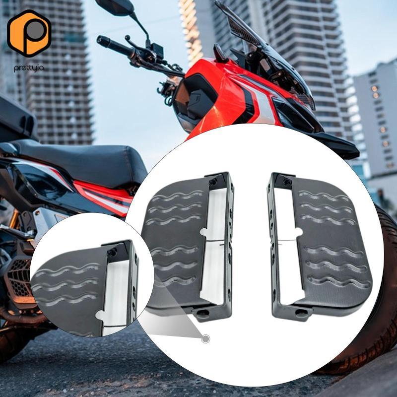 Prettyia 2x แป้นเหยียบล้อหน้าสําหรับ E-bikes, Pedals, กันน้ํา, Universal, กันลื่น, ที่วางเท้าแบบพับไ