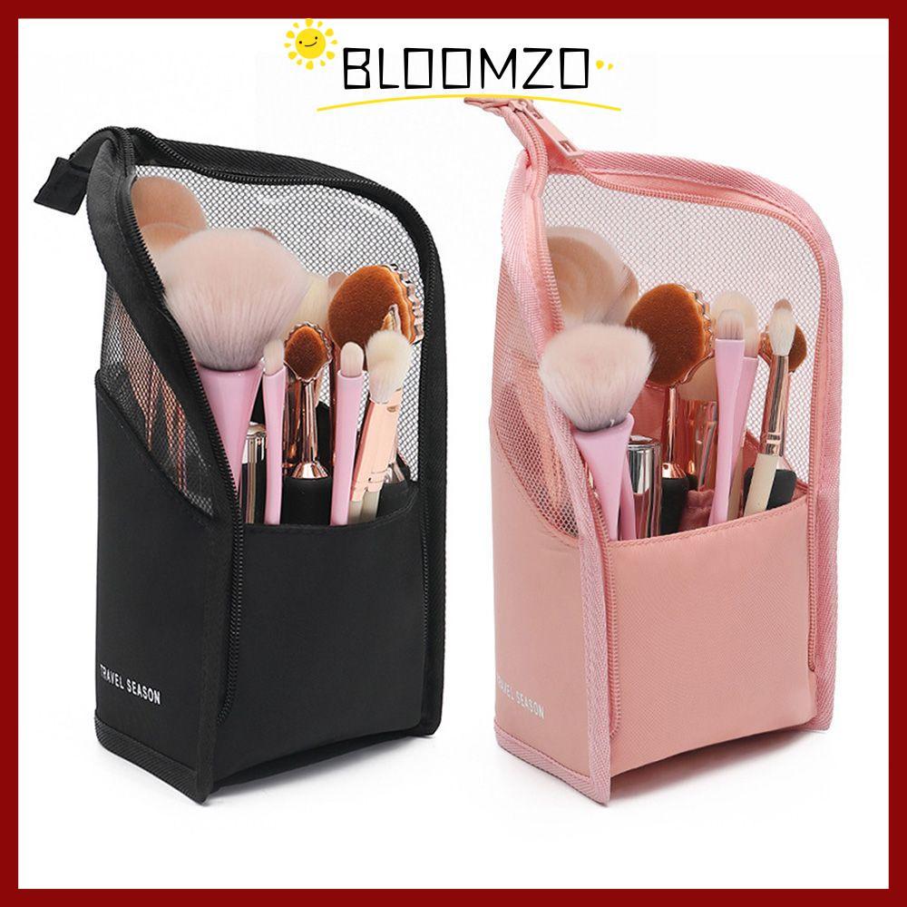 in stockBLOOMZO Stand Cosmetic Bag Travel Storage Pouch Zipper Travel Organizer