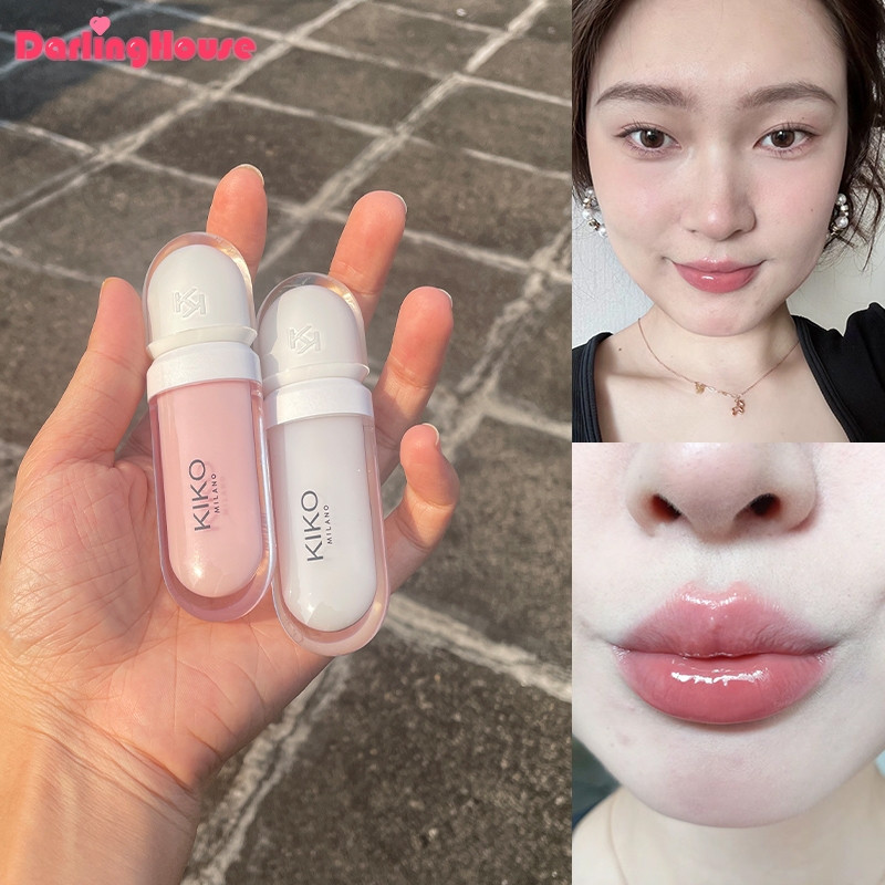 Kiko MILANO lip VOLUME PLUBPING EFFECT lip cream TUTU ROSE lip cream 6.5 ml. บํารุงริมฝีปากให้เรียบเ