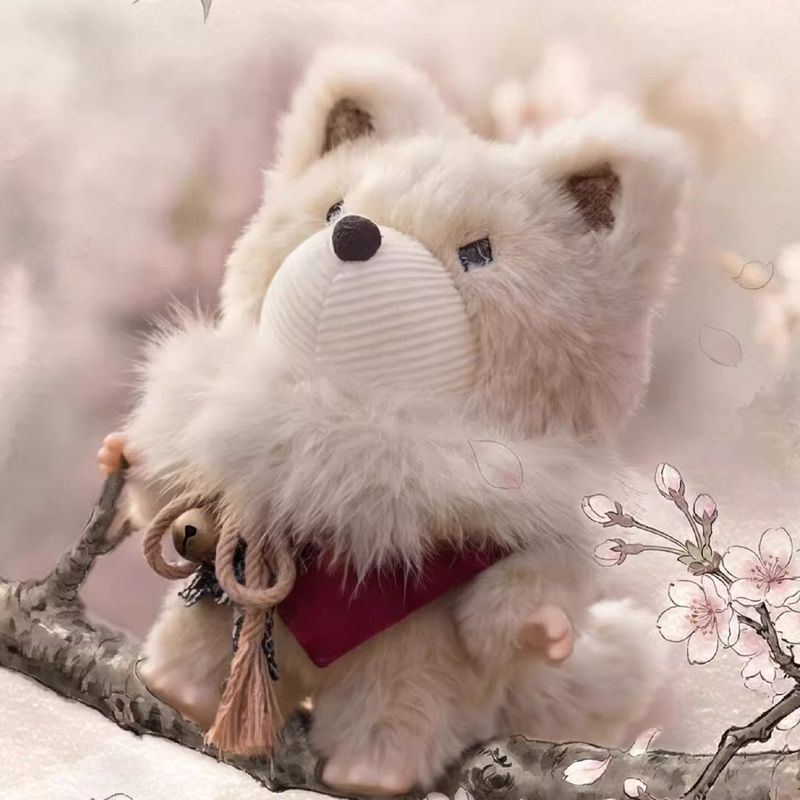 GISMOW X < GISMOW > จี้ตุ๊กตาไวนิลแบรนด์ร่วมหัวสองด้านตุ๊กตาเคลื่อนย้ายได้ของขวัญหญิง