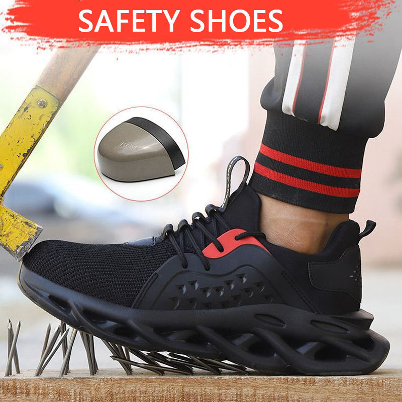 Ready Stock Safety shoes for men Steel Toe Boots Safety shoes for men king Anti puncture shoes safet