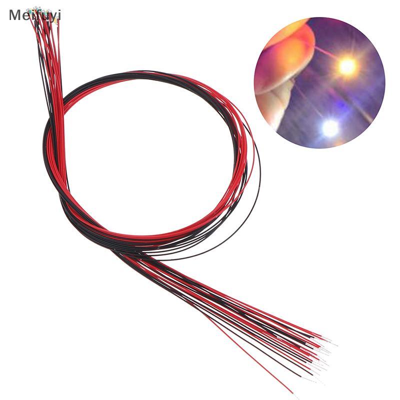 [Meifuyi] 10 ชิ้น 20 ซม.t0603wm ตะกั่ว micro litz แบบมีสาย warm white smd led 0603
