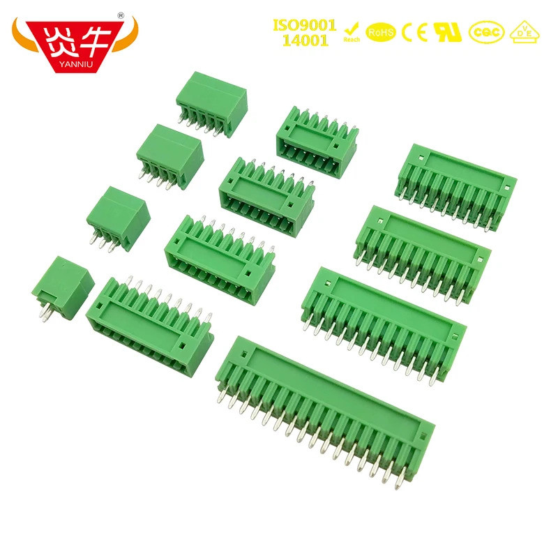 50 ชิ้น KF2EDGV 2.54 2P ~ 12P PCB PLUG-IN TEMINAL BLOCKS 15EDGVC 2.54 มิลลิเมตร 2PIN ~ 12PIN MC0.5 /