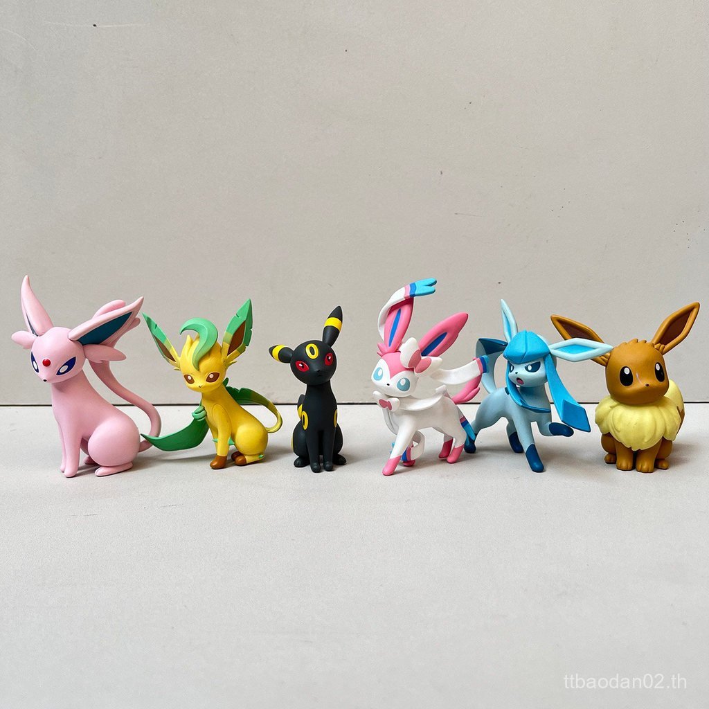 สินค้าใหม่สินค้าจํานวนมากPokémon Pokemon Eevee Series Fairy Eevee Ice Eevee Pokémon Figure JPXZ