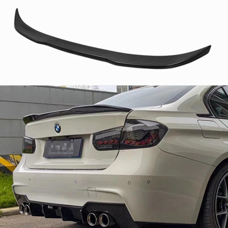 สําหรับ BMW F30 F35 3 Series F80 M3 PRO สไตล์คาร์บอนไฟเบอร์ด้านหลังสปอยเลอร์ Trunk Wing 2013-2020 FR